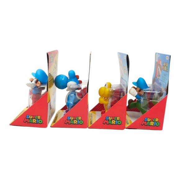 Super Mario Ice Mario Luigi Light Blue Yoshi Red Koopa Figure Nintendo Jakks NEW - Picture 3 of 9